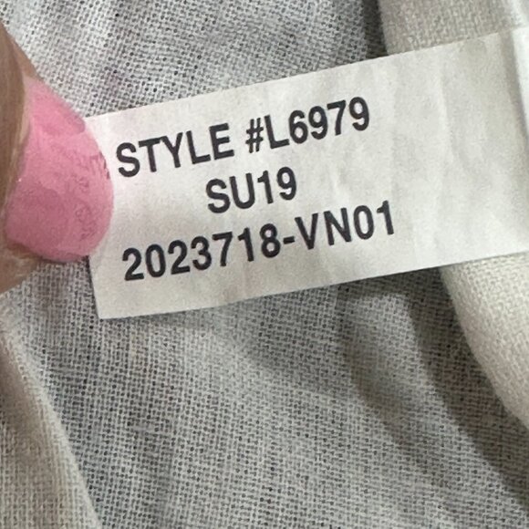 J. Crew Factory V Neck Button Front Navy Gingham Sleeveless Dress 0 Lined - Picture 9 of 9